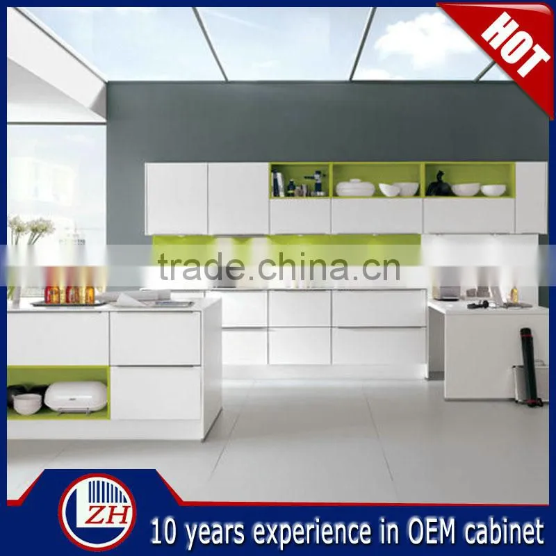 high gloss white kitchen cabinet foshan factory direct sale