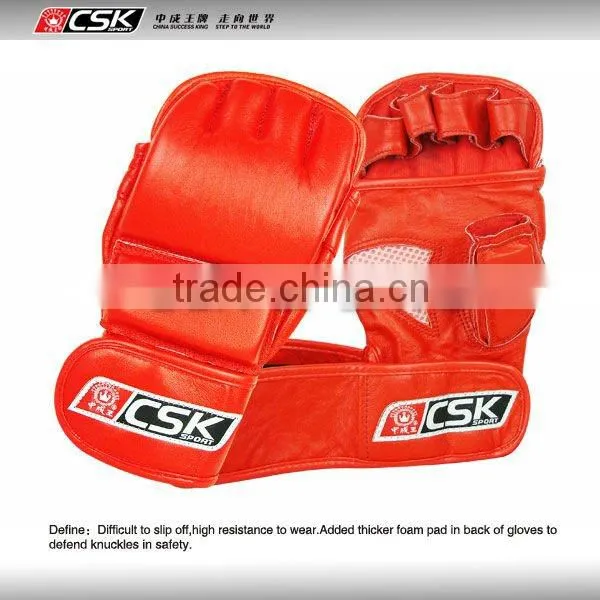 MMA leather training gloves