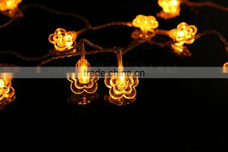 TZFEITIAN outdoor decorative fairy flower string lights led