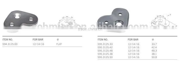 stainless steel handrails for outdoor steps saddle support,saddle
