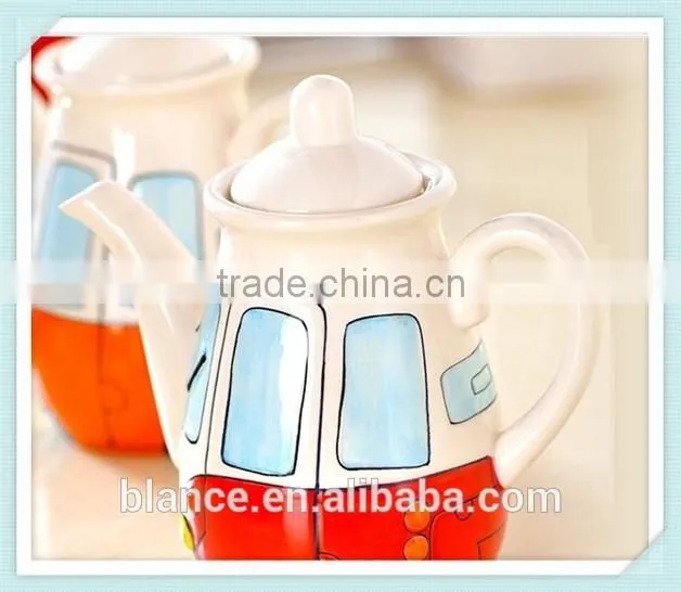 ceramic tea coffee pot bus design