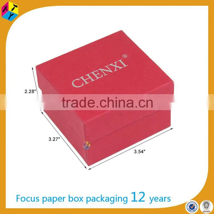 eco friendly red cardboard packaging paper jewelry box