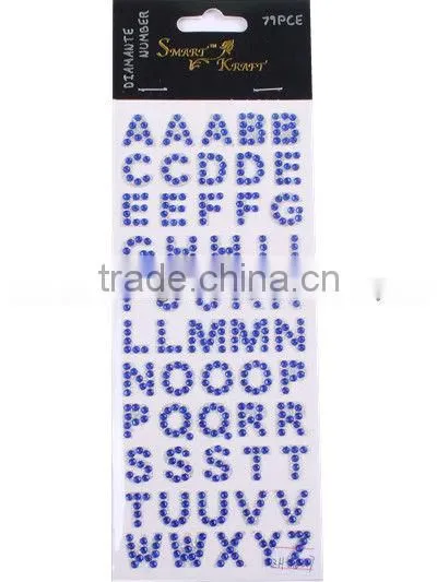 Acrylic Crystal Laptop Letter Sticker