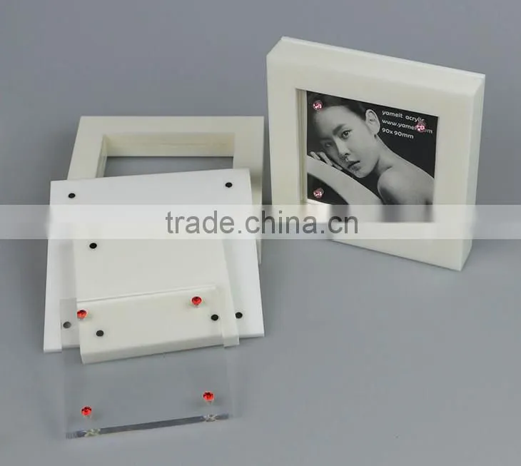 OEM/ODM women sex milk white acrylic photo frame