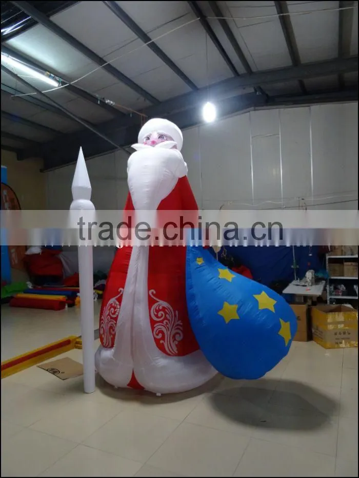 Newest Inflatable Western Christmas Decorations Santa