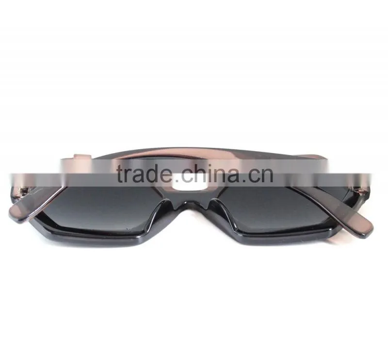 2015 promotion plastic quadrilateral sun glasses UV400 with diamond