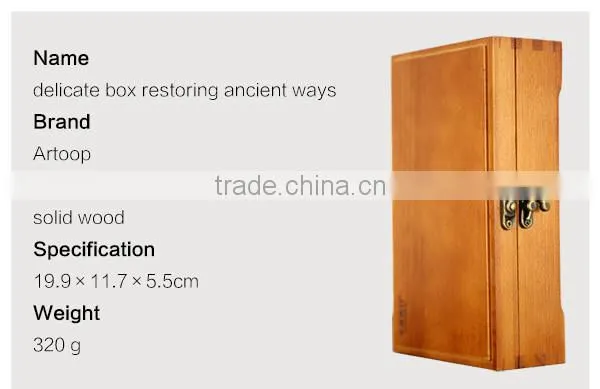 vintage wooden box artistical multifunction pencil box jewelry case for gift