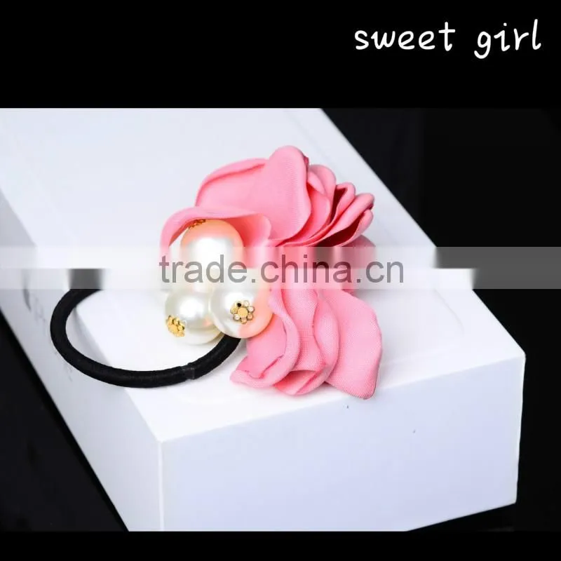 Square Crystal Ponytail Holder Rhinestone Elastic Hair Rope f54
