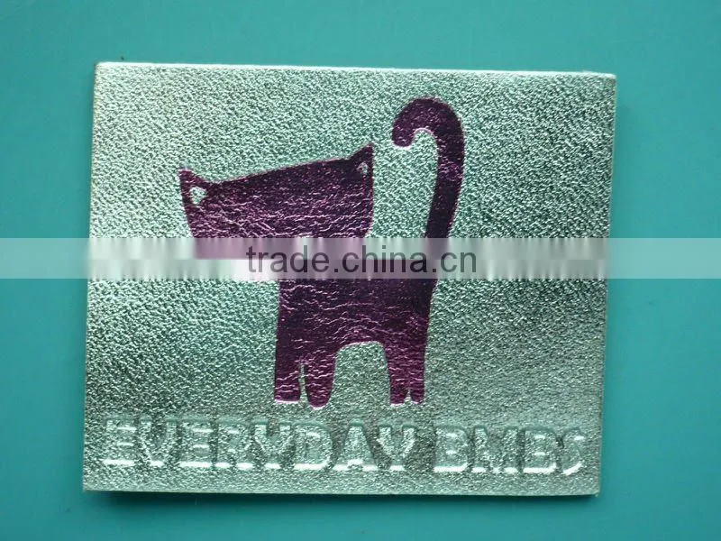 2012 fashion leather hang tag with jewelry for garments
