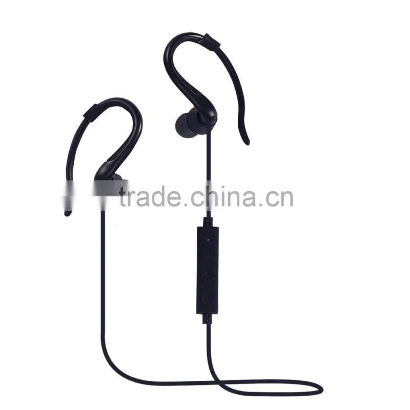 China manufacturer bluetooth 4.1 sports earphones headphone headset with earhook