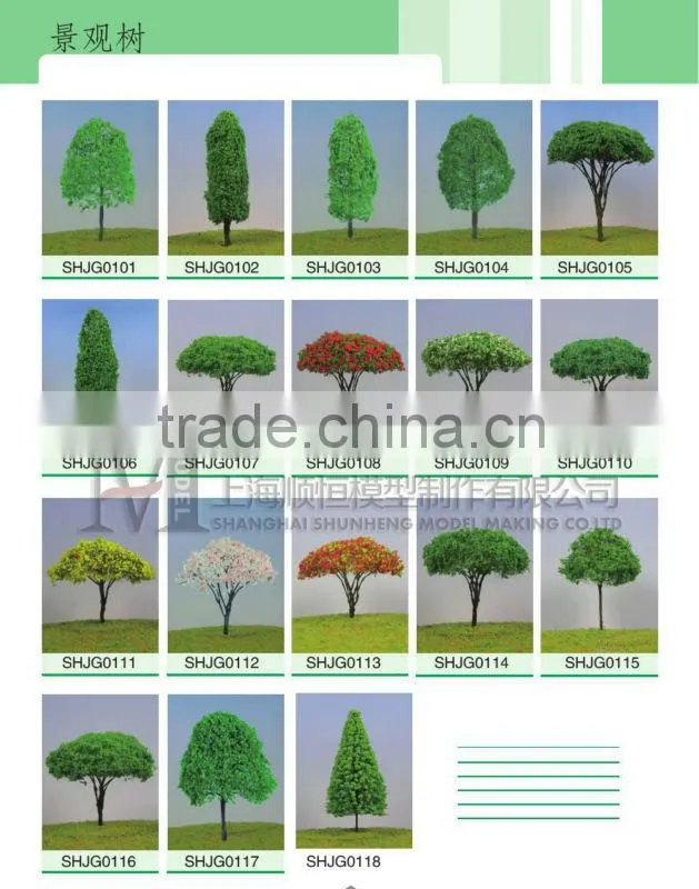 plastic scale model tree