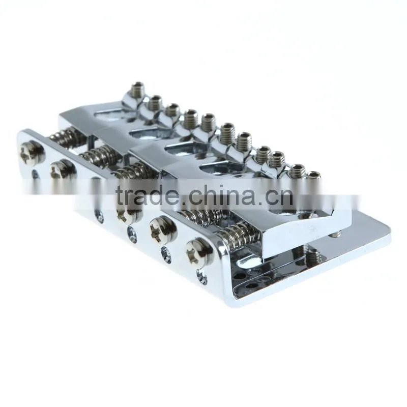Guitar Parts 65mm Chrome 6 Strings Saddle Hardtail Bridge Top Load
