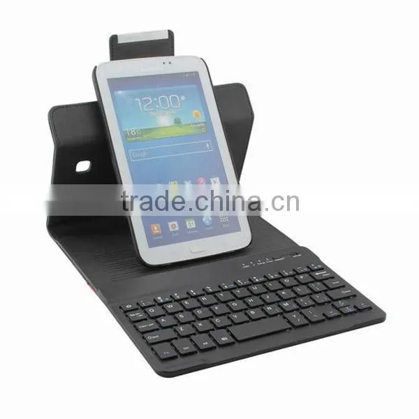 360 degree rotating bluetooth keyboard case for samsung tab3 p3200