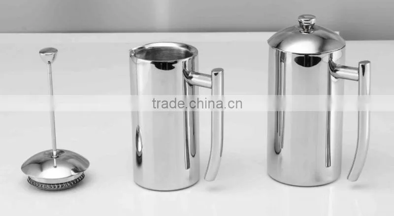 600ml &800ml stainless steel double wall french coffee press