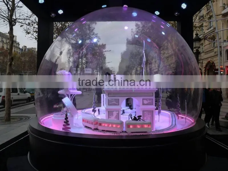 clear acrylic display sphere