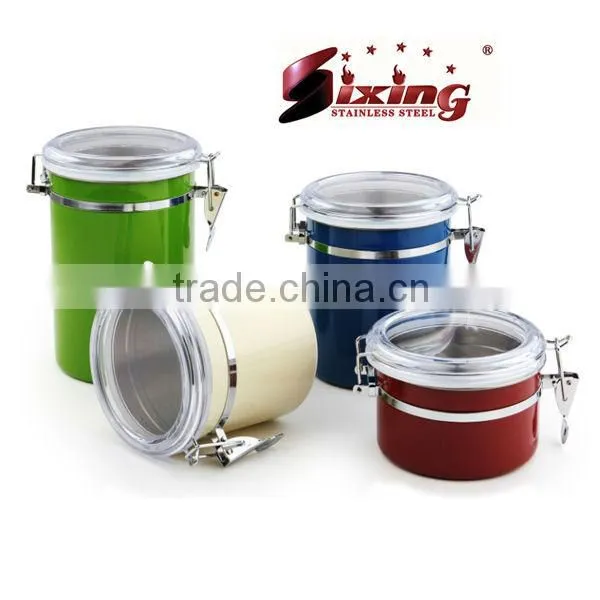 4pcs Stainless steel airtight food container Set