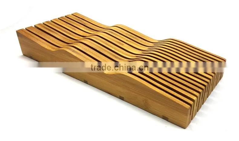 BH013 Sanitary knife holder set in kitchen morden style home knife holder durable bamboo knives holder