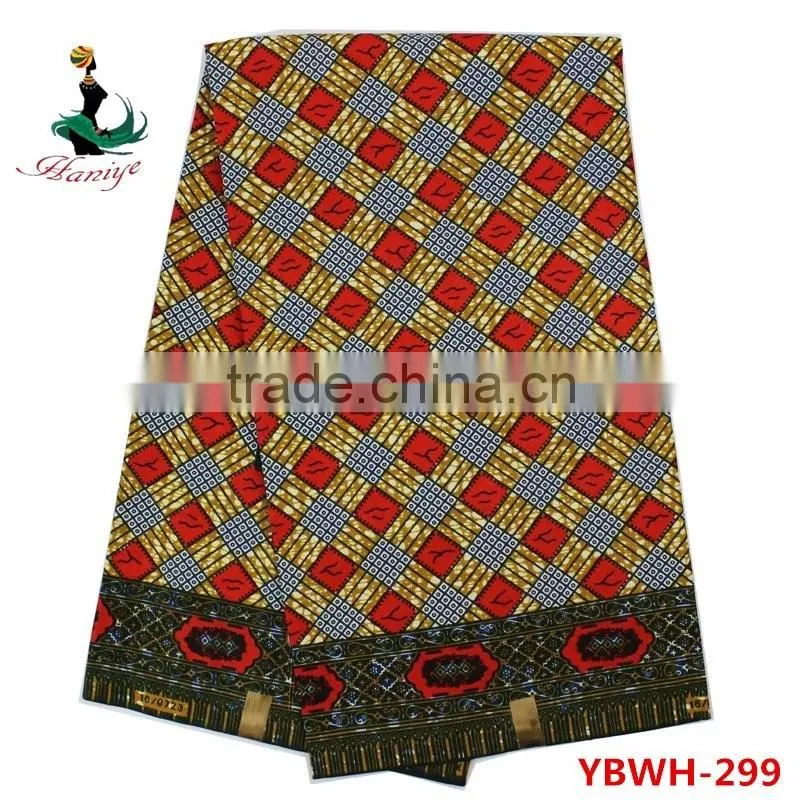 Best quanlity hollandais wax print fabric african sale for dress YBWH277