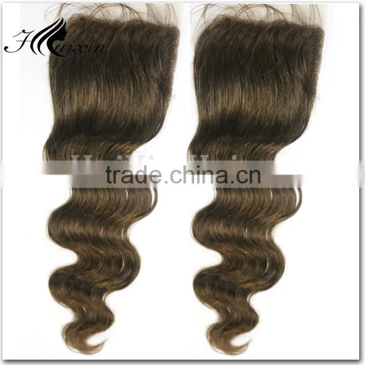 613 body wave human hair silk base closure/ lace clsure