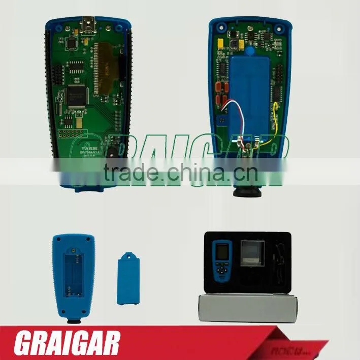 CCT01 Digital Portable Paint Coating Thickness Gauge Meter Width Measuring Instruments F/N Probe Tester 1300um / 51.2mils