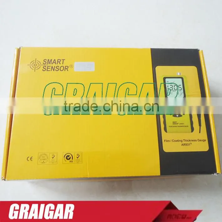 AR931 Ultrasonic Thickness Meter Film/Coating Thickness Gauge AR931
