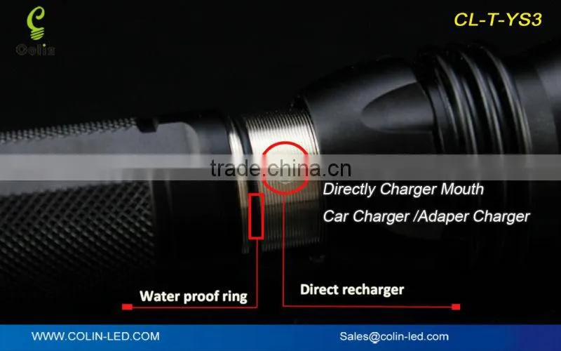 Promotional aluminum high quality flashlight led for camping