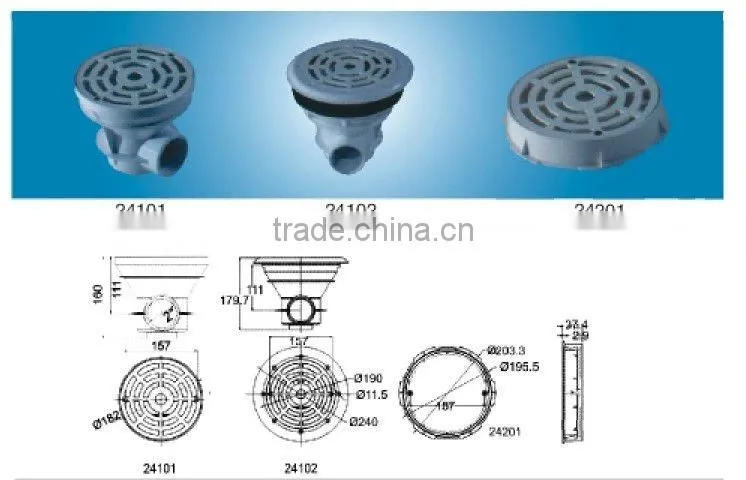 PIKES Main drain for swimming pool/ABS Swimming Pool Fitting Accossories