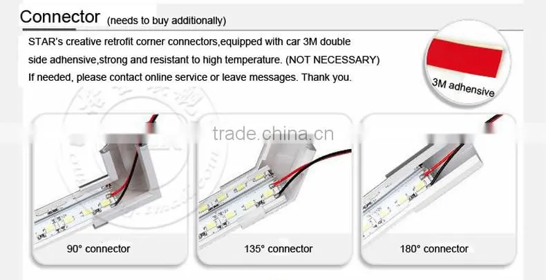 30cm LED Bar Lights SMD5730 12V 72/90 leds/m Aluminium Cell Phone/Jewelry/Watch Cabinet Showcase Counter LED Hard Rigid Strip