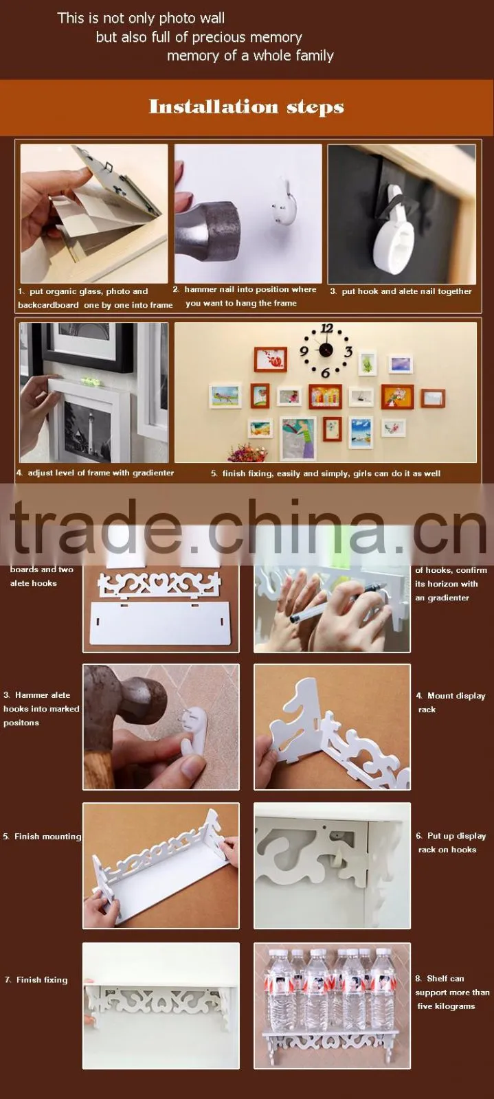 wholesale dropshipping wpc decking love photo frame sixe photo 2016 new style acrylic photofunia/photo frame for home decor