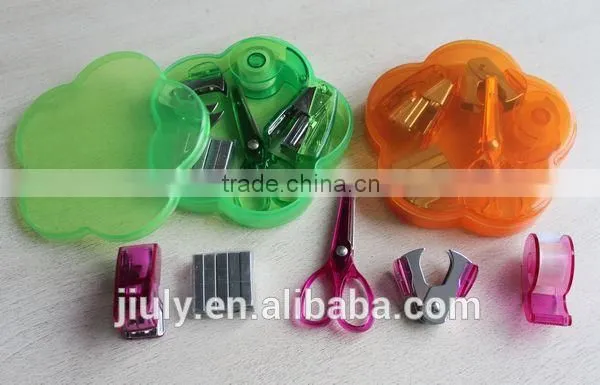 scissor tape and stapler set school stationery set