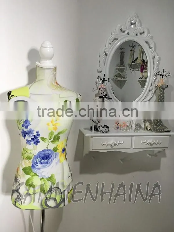 plant printing elastic fabric Female Mannequin