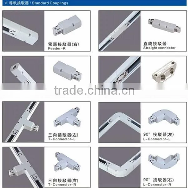 2015 black 1 phase 2 phase 3 phase LED COB Track SpotLights