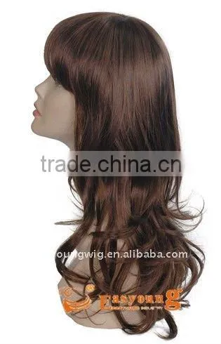Wholesale wigs synthetic hair style, dark brown hair style