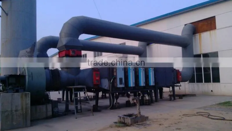 Industrial Electrostatic dust remover Unit for PVC leather calendering machine