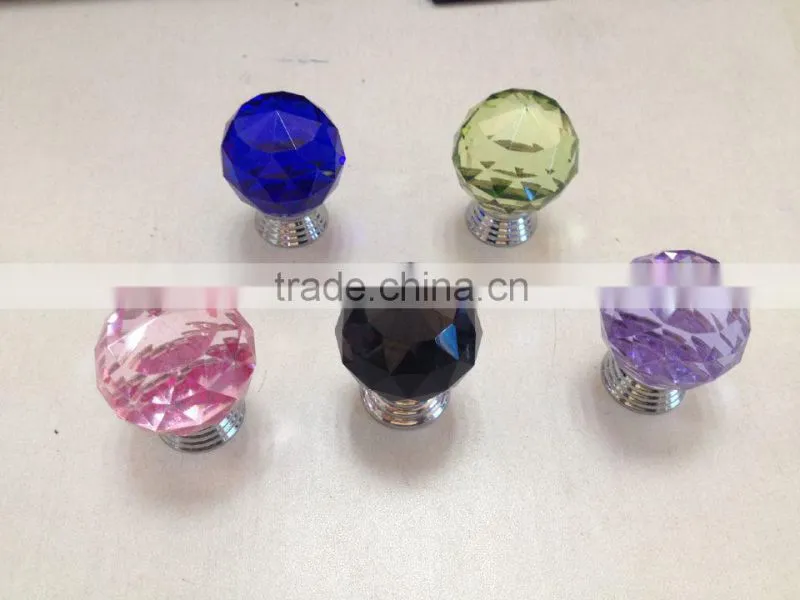 2016-2017 kitchen and cuoboard cabinet fancy furniture crystal 30mm knobs