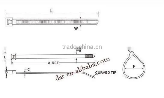 Auto Parts Nylon Cable Ties with good price