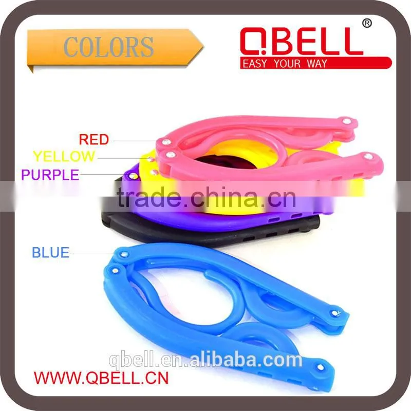 Multi-function Plastic Travel Expandable Folding Clothes Hanger/Plastic Folding Clothes Hang/Travel Clothes Hanger