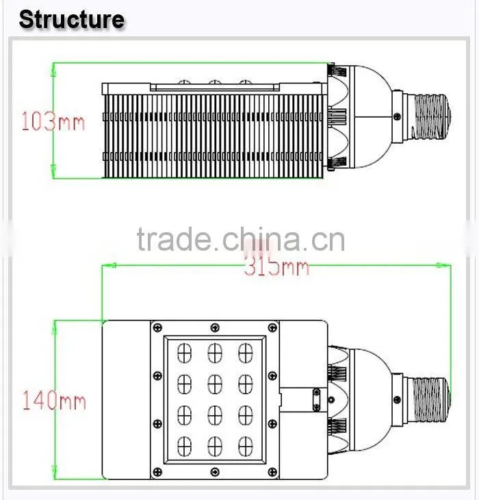 Energy Saving High Power E40 LED Street Light Garden Solar Light (SEM-R28-01S)