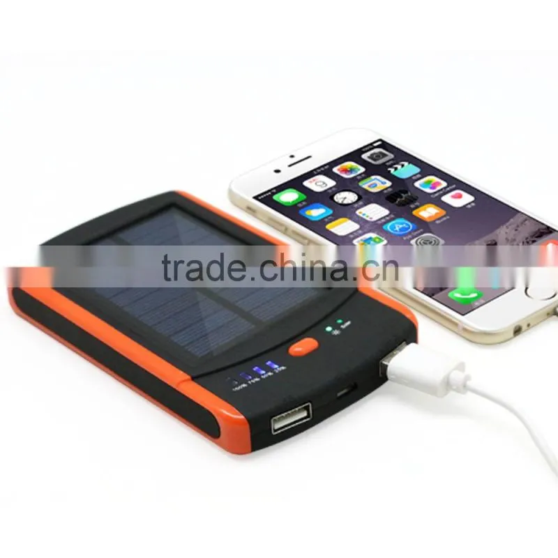 2015 mini waterproof solar cellphone charge power bank