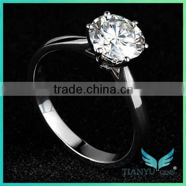 1Carat Moissanite Diamond Wedding 925 Sterling Sliver Engagement Ring for Women