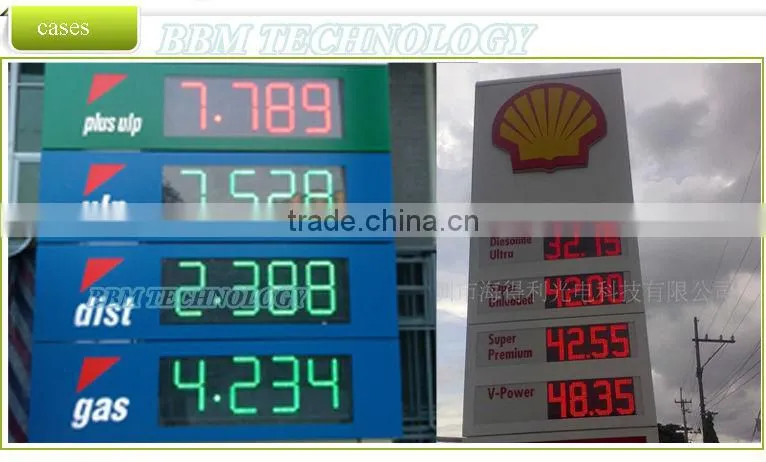 high brightness Led gas price signs with FCC