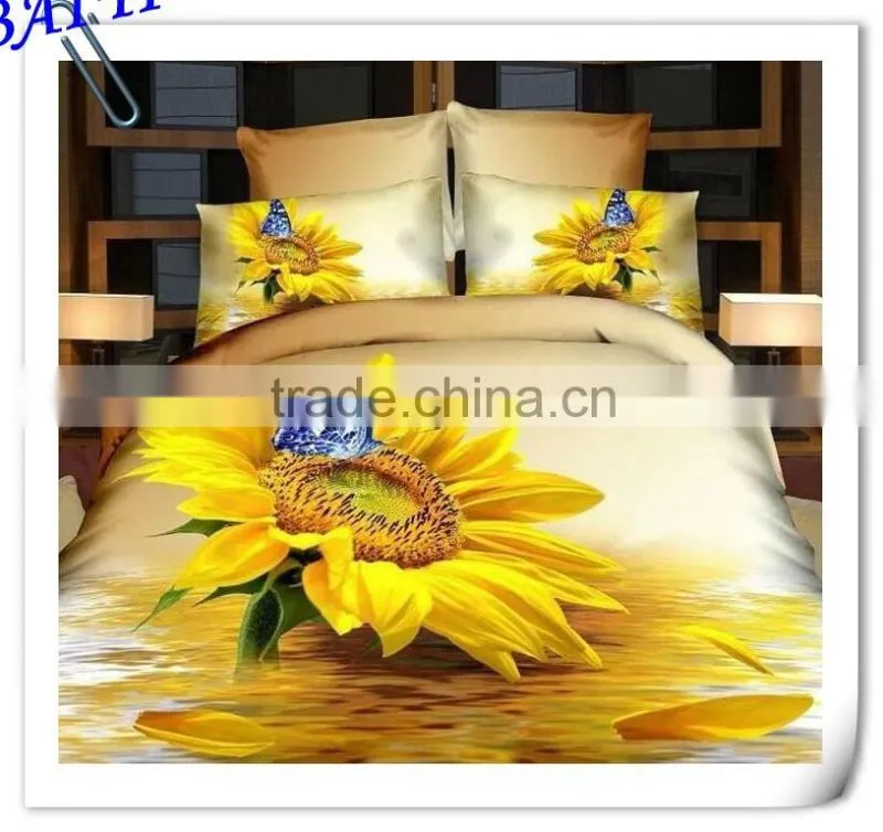 4 pcs home textile cotton bedding set blanket cover 3d duvet cover set bed linen set made in China