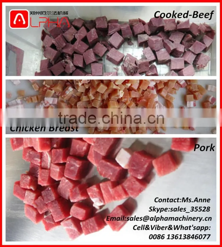 High quality meat cube cutting machine/meat cubing machine/meat dicing machine