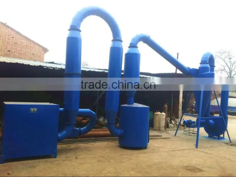High effiency double furnace wood sawdust hot air dryer