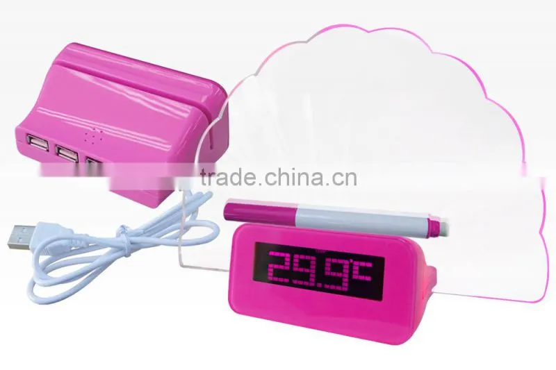 Digital World Time LED Alarm Clock with Calendar