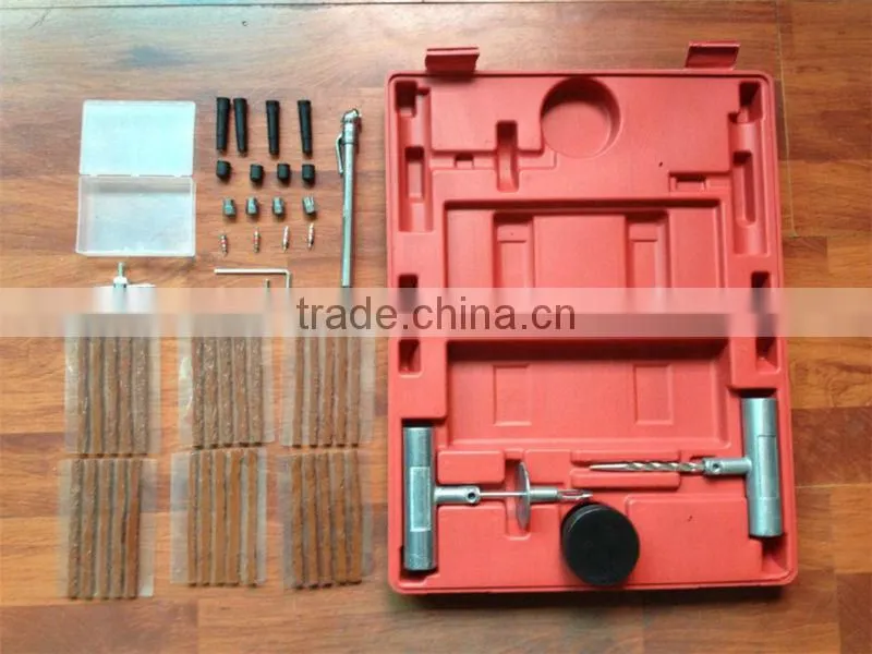 portable manual tubeless automobile tyre repair tools 25 pcs kit