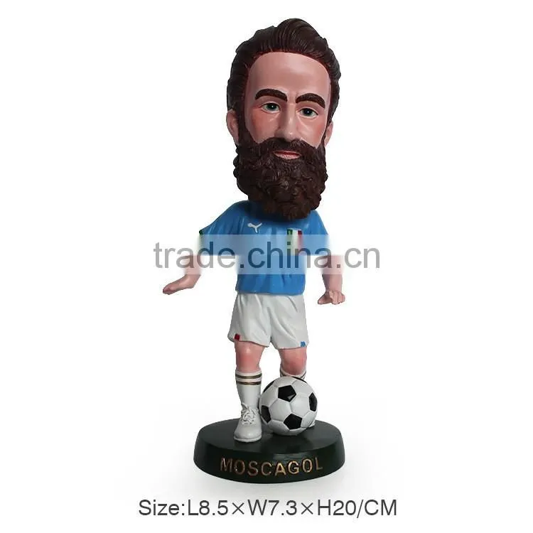 Shaking resin cartoon figure