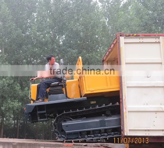 6 tons capacity crawler dumper for loading palm