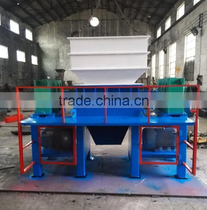 industrial scrap plastic and rubber shredding machine in low price