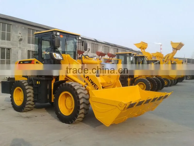 construction machinery kaiwei 2.6 ton wheel loader with CE
